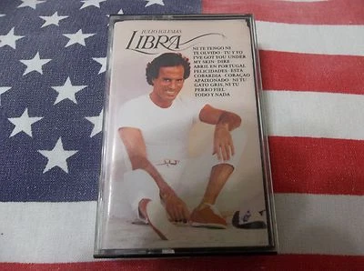 JULIO IGLESIAS LIBRA CASSETTE 1985 FREE U.S. SHIPPING LOOK  - Image 1 of 3
