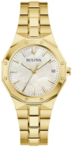 Brandneu Bulova Prestige goldfarbene Damenuhr 97M119 - Bild 1 von 3
