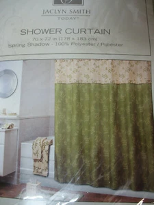 Cortina de ducha Jaclyn Smith "Sombra de primavera" 70" W X 72" L  - Imagen 1 de 4