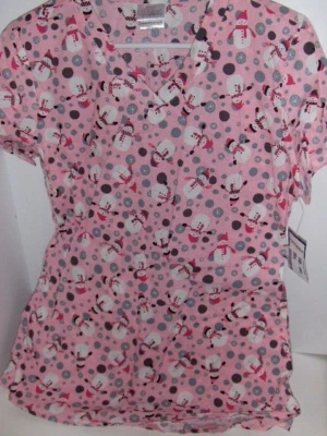 NEW - Willow Brook - Snowman scrub top - Small - Image 1 of 4