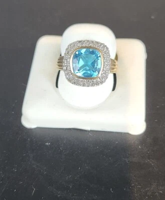 Anillo Lady Estate 14kt topacio azul Foto 1 de 4