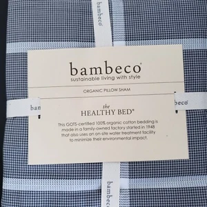 Bambeco Pillow Sham, Euro Style, 26 X 26 Opening + Self Edge, Organic Cotton New - Picture 1 of 7