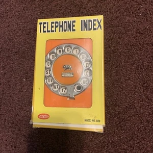 Vintage Eagle Telephone Index Orange No.1020 - Picture 1 of 5