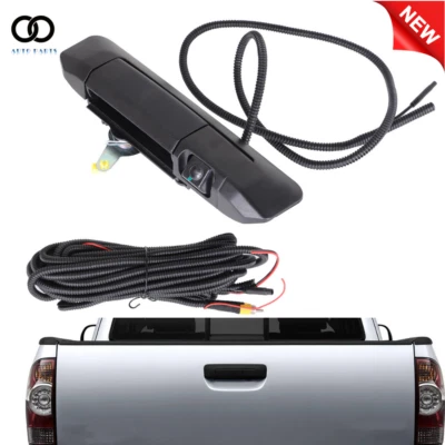 Kit de manija de cámara de reversa y puerta trasera negra para Toyota Tacoma 2005 2006-2013 2014 Foto 1 de 4