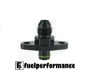 ANNO -6 6 JIC) Fuel Rail Adapter Fits: Subaru EJ20 - GDA WRX Bug Eye + (BLACK) - Image 1 of 2