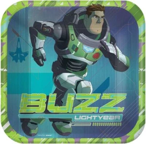 Lightyear Movie Disney Toy Story Birthday Party 9" Square Paper Dinner Plates - Picture 1 of 1