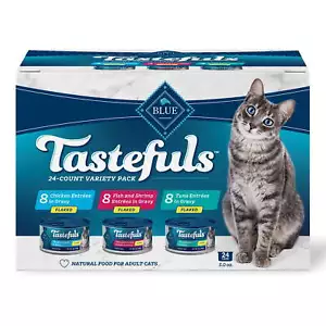 Flaked Wet Cat Food 3-Flavor Variety Pack, 3-oz. (12ct, 4 of Each) - Picture 1 of 10