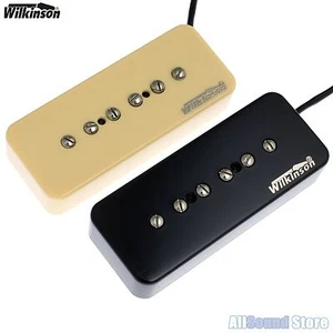 Wilkinson Premium W90 AlNiCo V P90 Soapbar Pickups - Made in Korea BLACK / CREAM - Picture 1 of 2