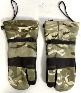 British Military MTP Camouflage Extreme Cold Weather Blizzard Mittens, Large - Picture 1 of 6