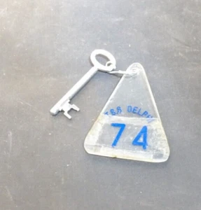 Vintage T.S.S. Delphi Dampfschiff Room Key - Bild 1 von 2