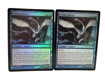 2 X Vexing Sphinx FOIL Coldsnap NM Blue Rare MAGIC MTG CARD - Image 1 of 4