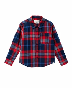 Sovereign Code – Haskell Flannel (Little Boys) RED/ BLUE PLAID SZ 4 NEW NWT - Picture 1 of 5