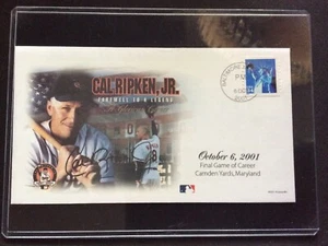 2001 Cal Ripken Jr. Postmarked Envelope Farewell Sealed With Acrylic Holder - Picture 1 of 4
