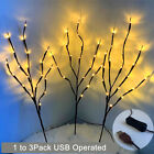 Led Branch Twig Lights Light Up Willow Branches Usb Plug-In Christmas Decor Us