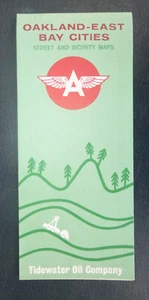 1963 Oakland East Bay Cities street road map Flying A oil gas California - Picture 1 of 4