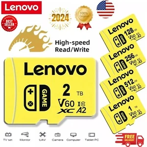 Carte Micro SD 4K Lenovo 2 To Haute Vitesse Haute Capacité ****VOIR DESCRIPTION **** - Photo 1 sur 17