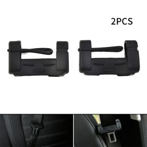 2Pcs Car Seat Belt Buckle Clip Anti-Scratch Protector Cover/Accessories Black