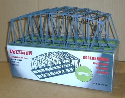 : Vollmer HO Structures ... Metal "Double Track Arch Girder Bridge" NIB #2565 - Image 1 of 4