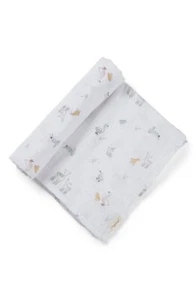 Pehr Springtime Friends Swaddle 46" x 46" NEW - Picture 1 of 6