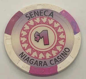 Seneca Niagara 1 $ CASINO CHIP Niagarafälle New York H&C RHC Indian Tribal - Bild 1 von 3