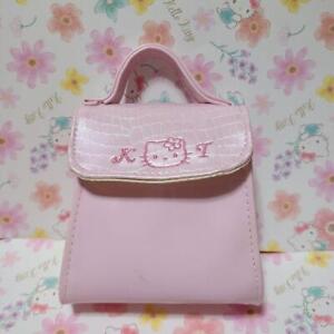 Kitty Handbag Pouch Pink Tote Sanrio 1998