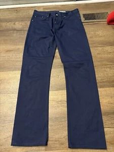 Gustin California Selvedge Button Fly Denim Jean Pant Straight 35x35 Blue - Picture 1 of 11