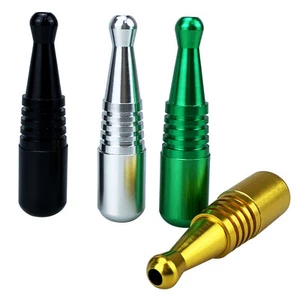 Mini Multicolor Baseball Stick Shaped Pipe Portable Detachable Metal Pipe - Picture 1 of 7