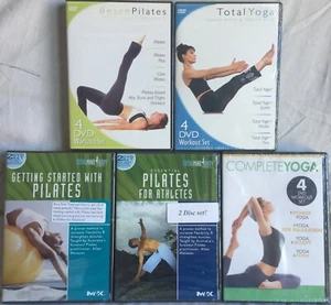 NEW 5 4-DVD sets Complete Total Yoga Beach Pilates getting started with athletes - Picture 1 of 7