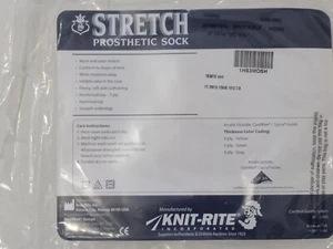 KNIT-RITE INC. Stretch Prosthetic Sock 3 Ply 7x4x10 inch NIP - Picture 1 of 5