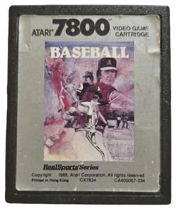 RealSports Baseball (Atari 7800) Game Cartridge Only / Cleaned / Tested! - Picture 1 of 1