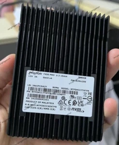 Micron 7450 PRO 7.68TB SSD U.3 NVMe PCIe Gen4 x4 15mm MTFDKCC7T6TFR-1BC1ZABYY - Afbeelding 1 van 2
