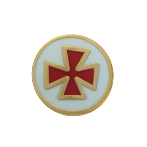 Tempelritter Kreuz Pattée kleine Freimaurer Freemasonry Pin Anstecker  - Bild 1 von 3
