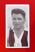 1933 WILLS VFL Cigarette Card:  GEOFF NEIL  (St Kilda)  #96