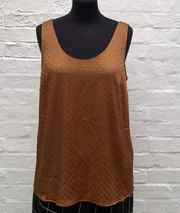 BRAND NEW TWIN SET SATIN BLOUSE VEST WITH BEAD EMBROIDERY 42IT/10UK - Picture 1 of 7