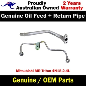 Genuine Turbo Charger Oil Feed & Return Pipe For Mitsubishi Triton MR 4N15 2.4L - Bild 1 von 12