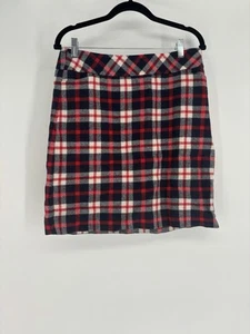Falda recta Talbots Petites mezcla de lana a cuadros 10P - Imagen 1 de 8