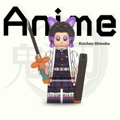 Anime Demon Slayer Shinobu Kochou Custom Minifigure 2 inch gift Birthday gift - Image 1 of 2