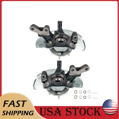 2x Front Steering Knuckle Wheel Hub Bearing Set For 2008-12 Dodge Caliber - Image 1 of 4