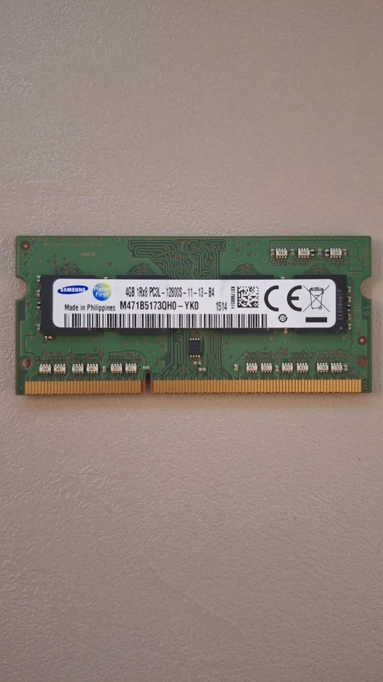 RAM SO-DIMM Samsung 4 GB PC3L-12800S DDR3L 1600mHz RAM Portatile, All In One - Immagine 1 di 1