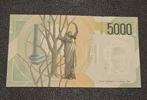 Italy 5000 Lire 1985 Banknote World Paper Money Circulated - Picture 1 of 2