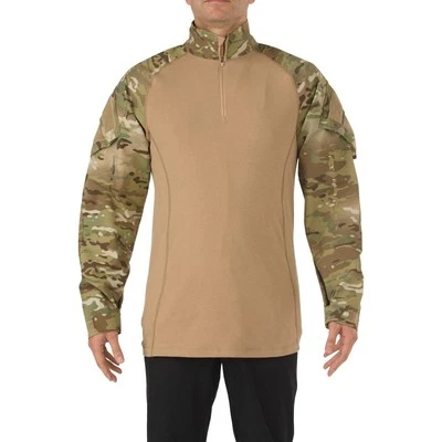 5.11 Tactical Men's Multicam TDU Rapid Response Shirt, 1/4 Zip, 72185ABR