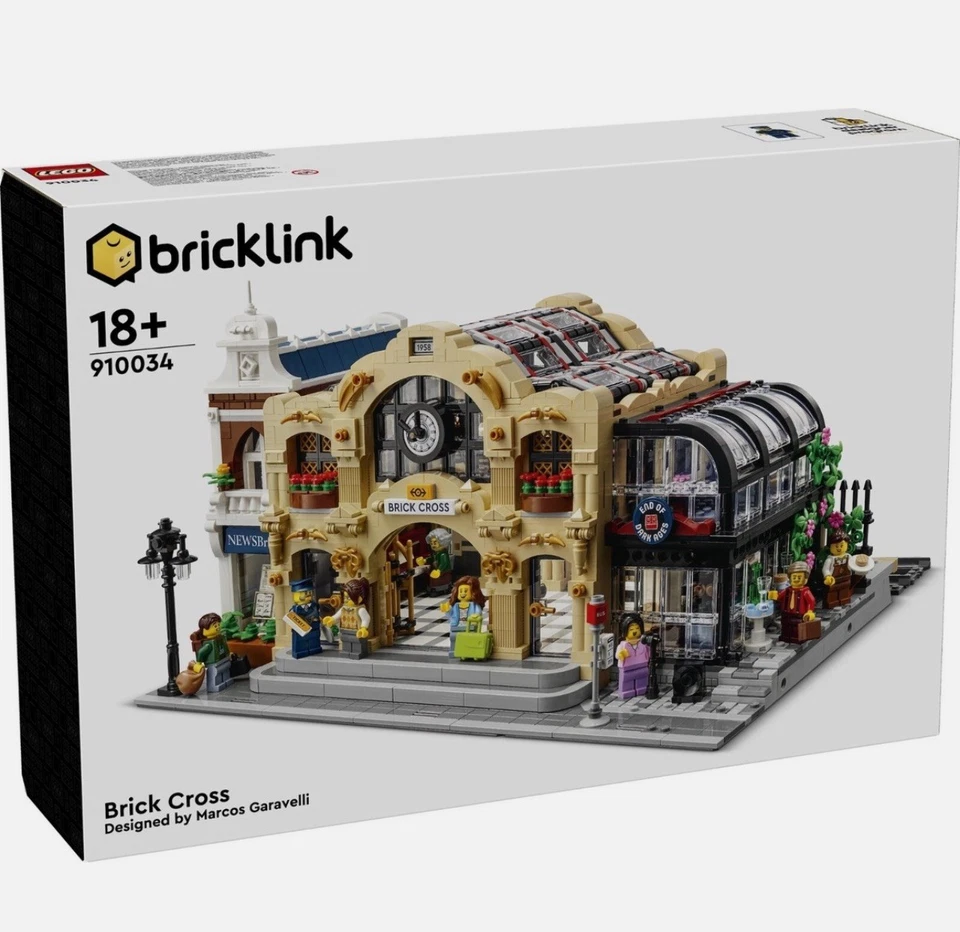 Lego Bricklink Designer Program Brick Cross Train Station 910034  - Image 1 of 1