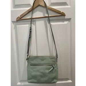Kate Spade New York Umhängetasche hellgrün Leder Handtasche - Bild 1 von 17