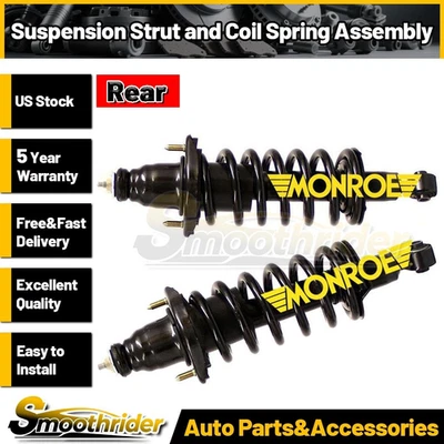 Conjunto de resorte helicoidal de puntal de suspensión trasera Monroe 2 piezas para Honda Civic 2001-2005 Foto 1 de 4