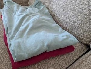 Set Two Primark Size S Ladies Long Sleeve V Neck Tops - Picture 1 of 21