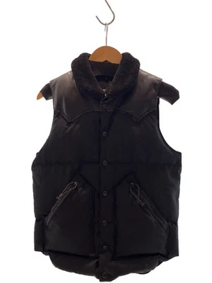 Rocky Mountain 羽毛床羽绒背心 36 皮革黑色素色 290-172-02 — 第 1/4 张图片