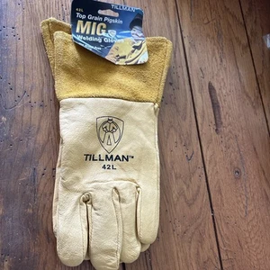 Tillman 42L Large Heavy Pig Skin Leather Mig Welding Gloves New w/Tags - Foto 1 di 7