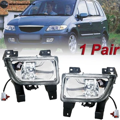 2PCS Fog Light For Mazda Haima Premacy 1998-2004 Protege 1998 Front Bumper Lamp - Image 1 of 4