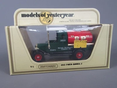 D27 Matchbox Modelli Del Passato Y-3 Ford T Tanker 1912 BP 2603 In Scatola 1:35 - Immagine 1 di 4