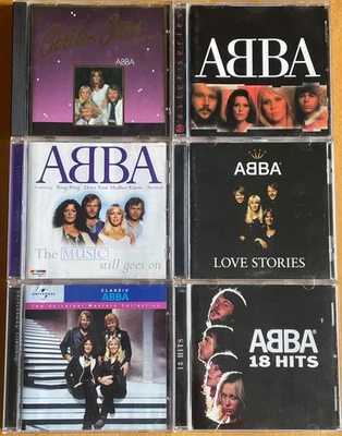 ABBA+6x CD+SAMMLUNG+BEST OF+GOLDEN+18 HITS+AGNETHA+FRIDA+BENNY+BJÖRN+GAY+1970er - Bild 1 von 3